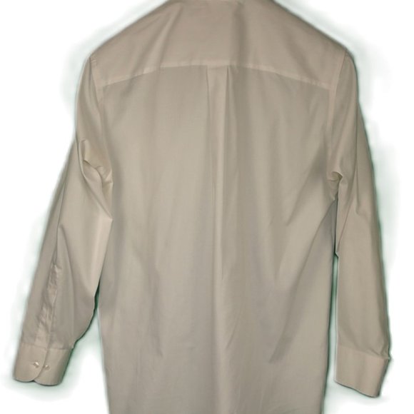 Geoffrey Beene Mens Long Sleeve Button Down White Dress Shirt - Picture 2 of 4